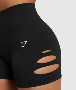 DAMES Gymshark Shorts*Gains Seamless Ripped Shorts
