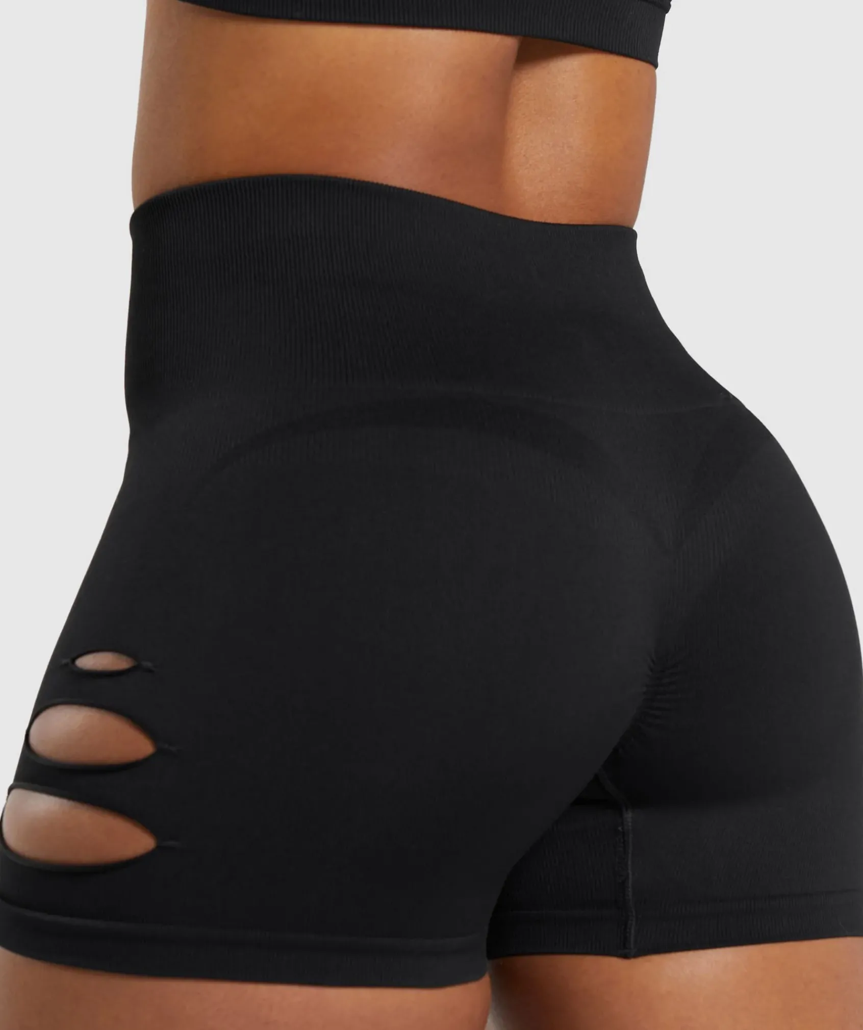 DAMES Gymshark Shorts*Gains Seamless Ripped Shorts