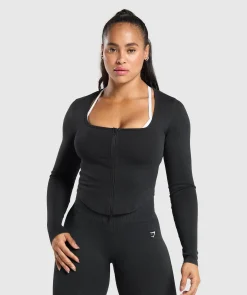 DAMES Gymshark Sportjacks*Gains Seamless Zip Up