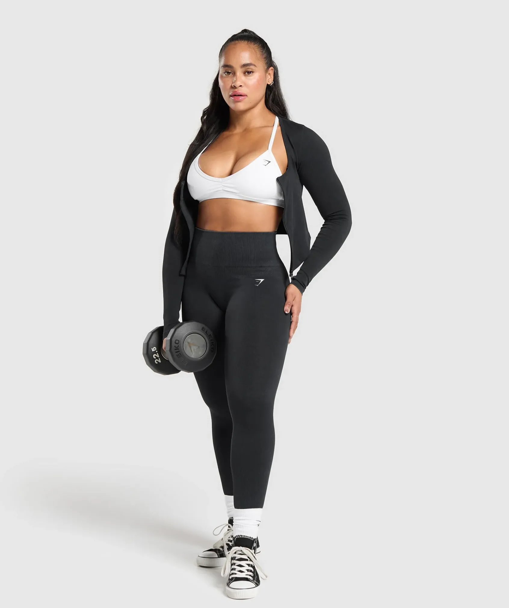 DAMES Gymshark Sportjacks*Gains Seamless Zip Up