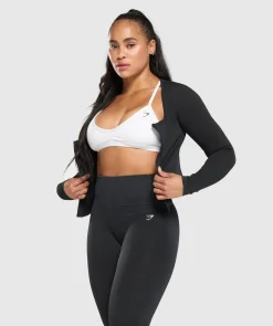 DAMES Gymshark Sportjacks*Gains Seamless Zip Up
