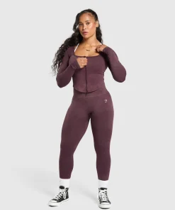 DAMES Gymshark Sportjacks*Gains Seamless Zip Up