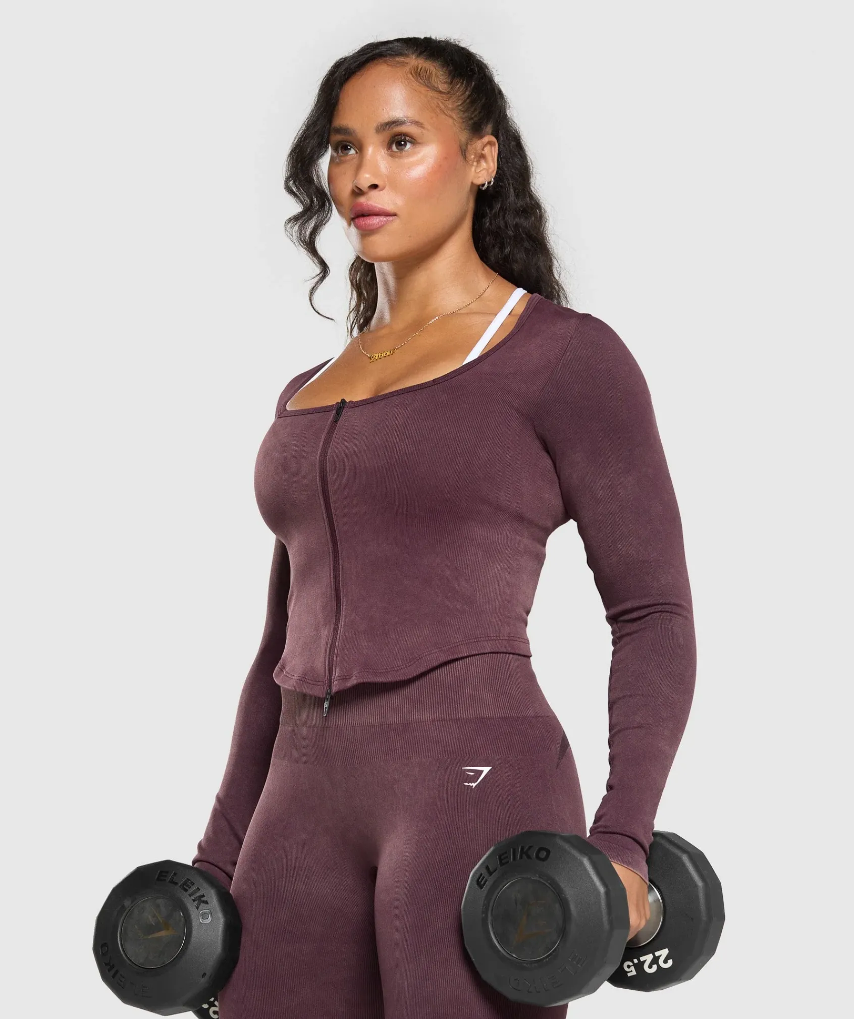 DAMES Gymshark Sportjacks*Gains Seamless Zip Up