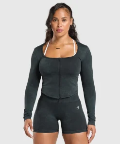 DAMES Gymshark Sportjacks*Gains Seamless Zip Up