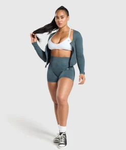 DAMES Gymshark Sportjacks*Gains Seamless Zip Up
