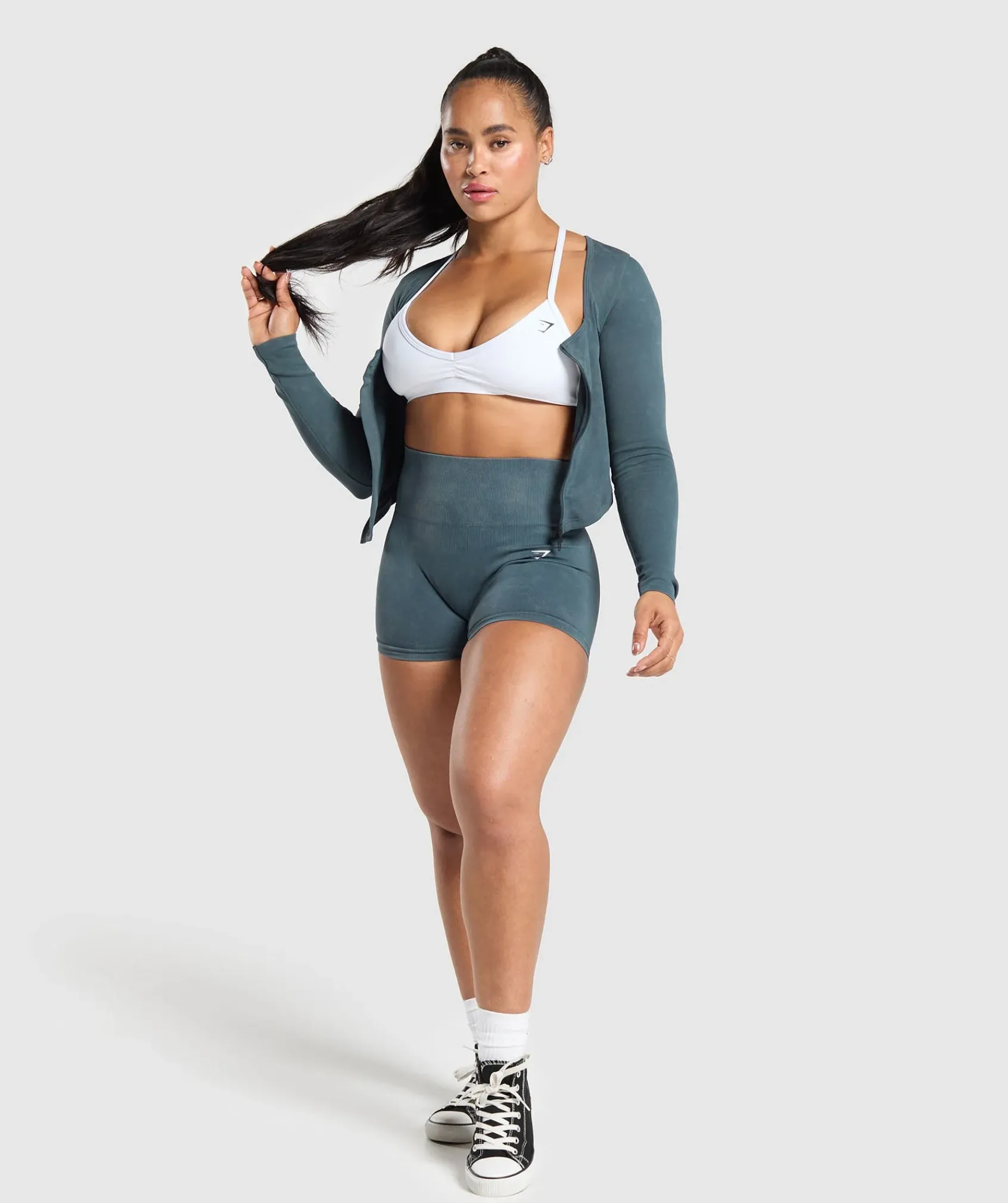 DAMES Gymshark Sportjacks*Gains Seamless Zip Up
