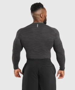 Heren Gymshark T-shirts*Geo Animal Seamless Long Sleeve T-Shirt