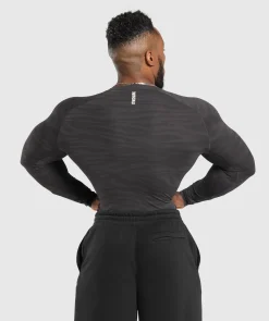 Heren Gymshark T-shirts*Geo Animal Seamless Long Sleeve T-Shirt