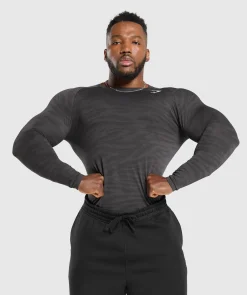 Heren Gymshark T-shirts*Geo Animal Seamless Long Sleeve T-Shirt