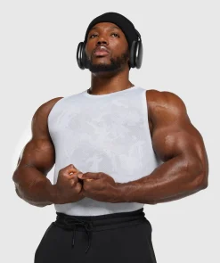 Heren Gymshark Tanktops|T-shirts*Geo Seamless Tank
