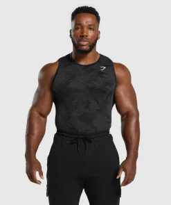 Heren Gymshark Tanktops|T-shirts*Geo Seamless Tank