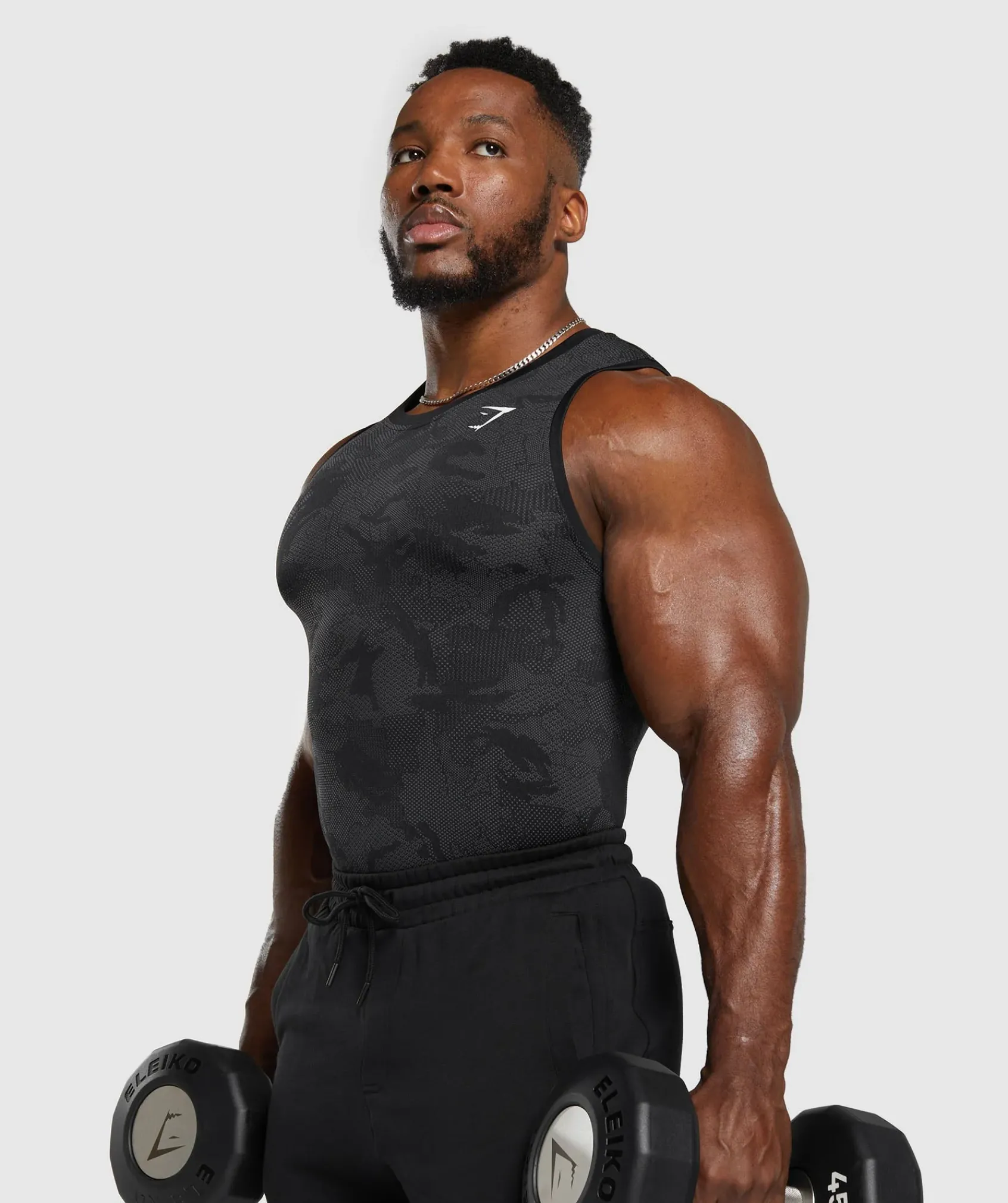 Heren Gymshark Tanktops|T-shirts*Geo Seamless Tank