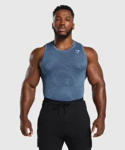 Heren Gymshark Tanktops|T-shirts*Geo Seamless Tank