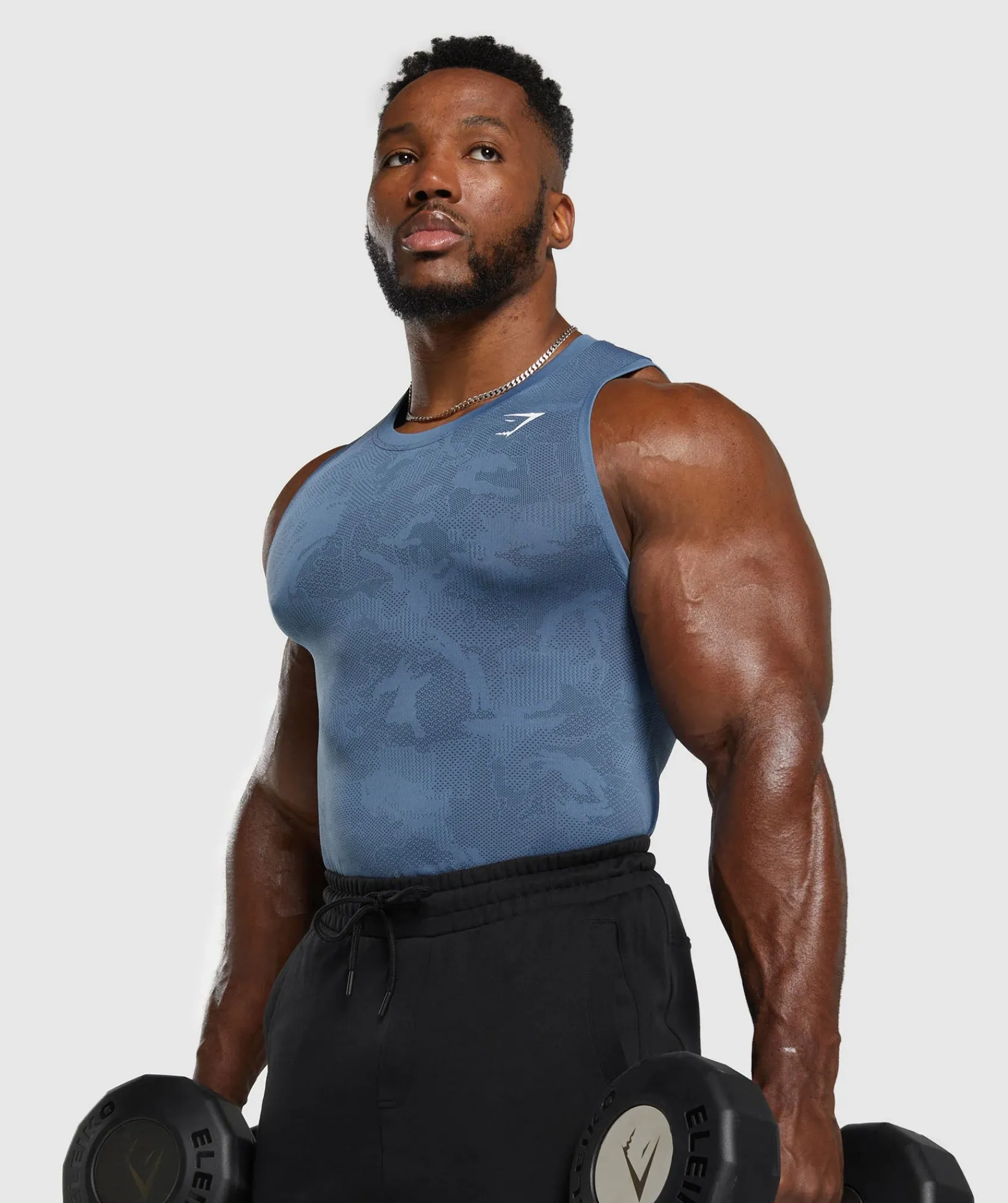 Heren Gymshark Tanktops|T-shirts*Geo Seamless Tank