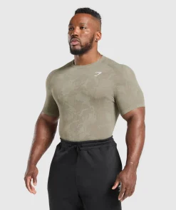 Heren Gymshark T-shirts*Geo Seamless T-Shirt