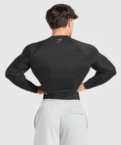 Heren Gymshark Compressie|T-shirts*Graphic Baselayer Long Sleeve T-Shirt