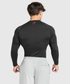 Heren Gymshark Compressie|T-shirts*Graphic Baselayer Long Sleeve T-Shirt