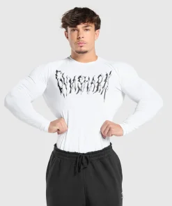 Heren Gymshark Compressie|T-shirts*Graphic Baselayer Long Sleeve T-Shirt