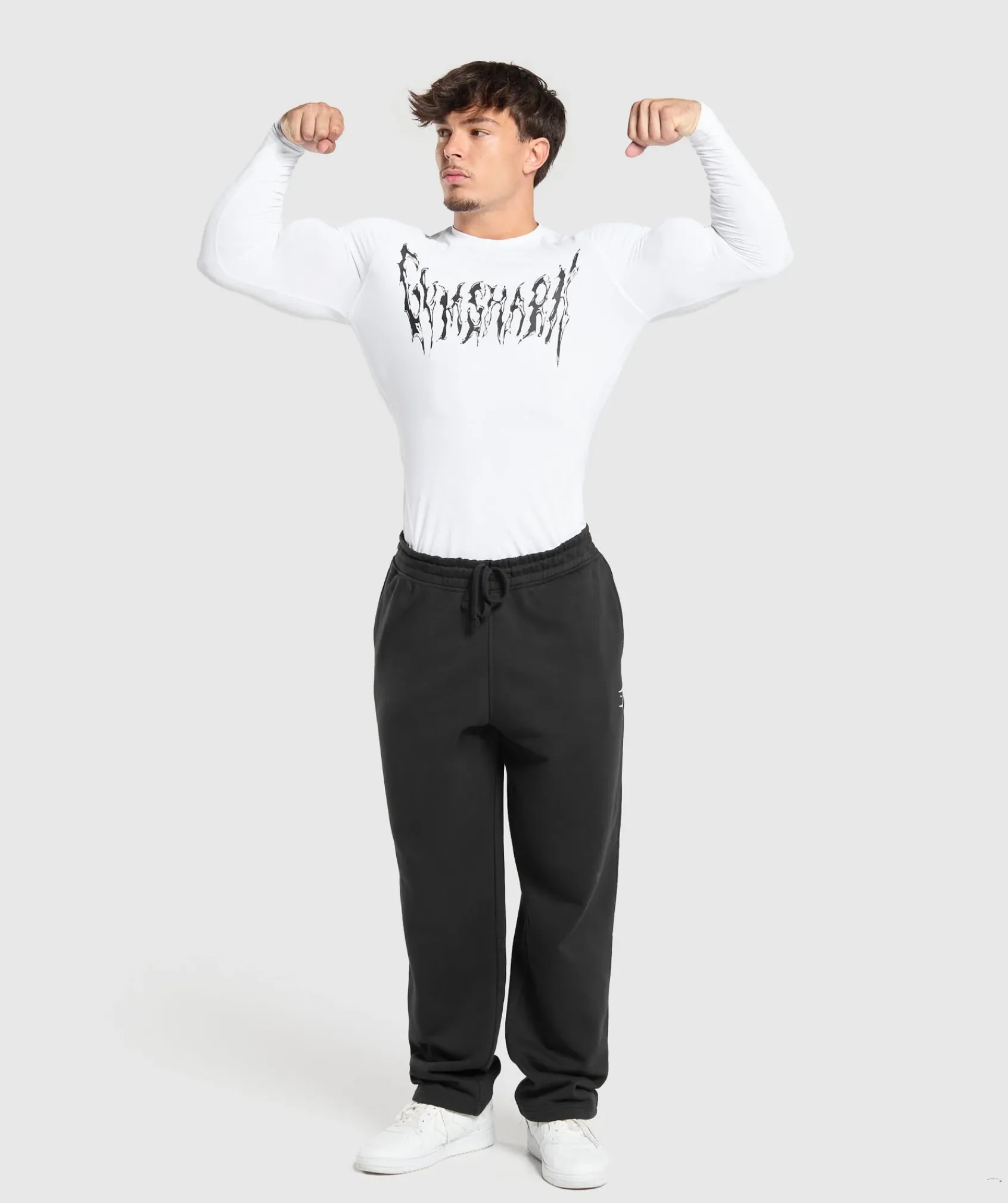 Heren Gymshark Compressie|T-shirts*Graphic Baselayer Long Sleeve T-Shirt