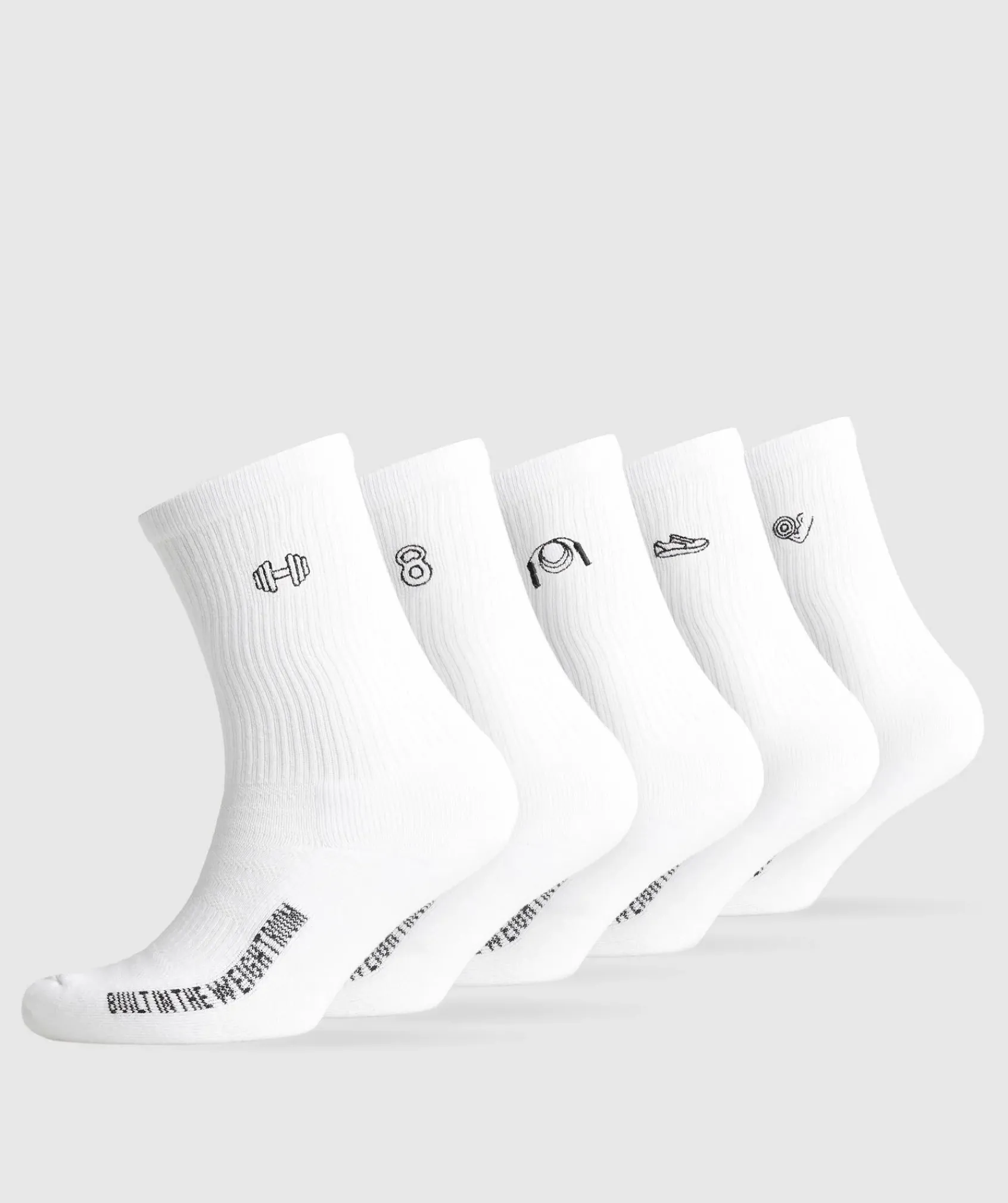 Gymshark Sportsokken|Crewsokken*Graphic Conditioning Crew Socks 5pk