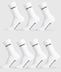 Gymshark Sokken Met Print|Sportsokken*Graphic Crew Socks 7PK