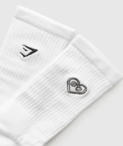 Gymshark Sokken Met Print|Sportsokken*Graphic Heart Crew Sock Single