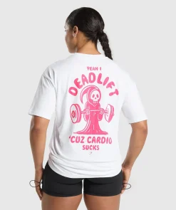 DAMES Gymshark T-shirts*Graphic Reaper Oversized Tee