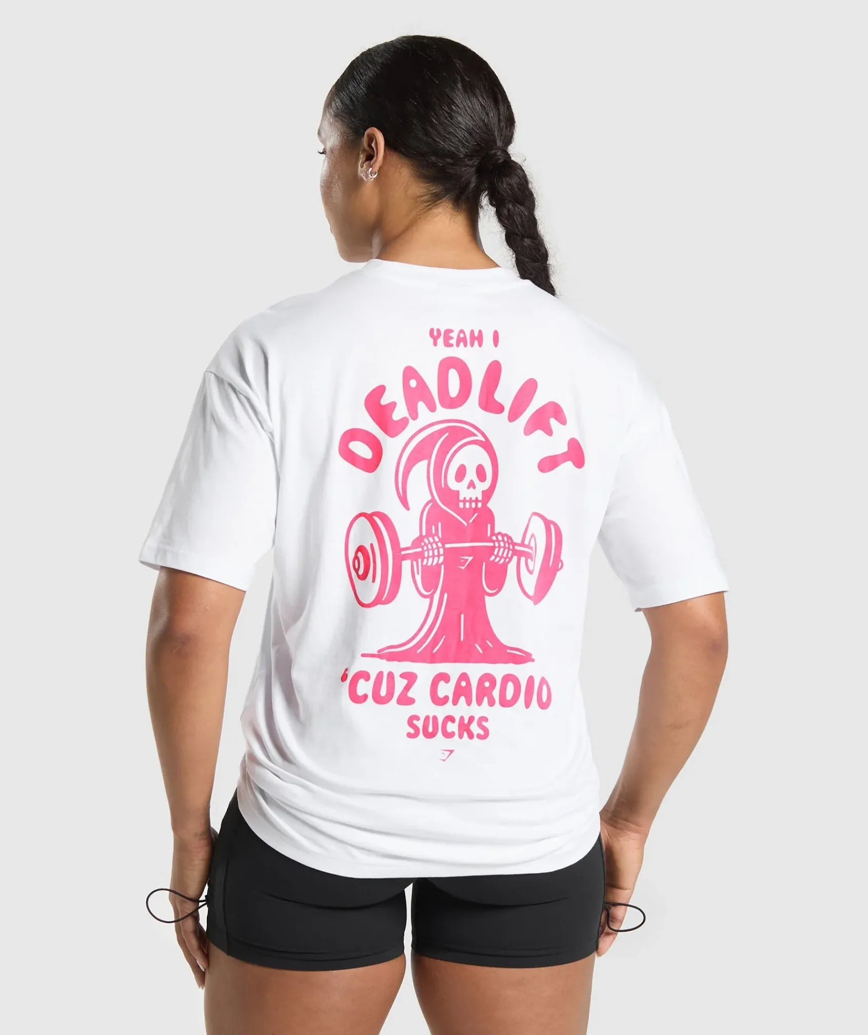 DAMES Gymshark T-shirts*Graphic Reaper Oversized Tee