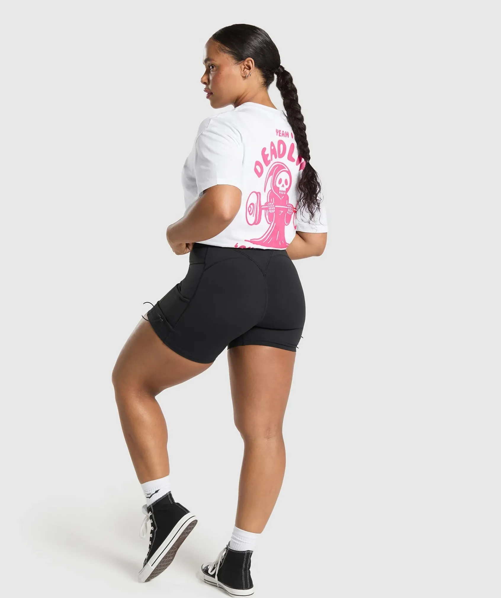 DAMES Gymshark T-shirts*Graphic Reaper Oversized Tee