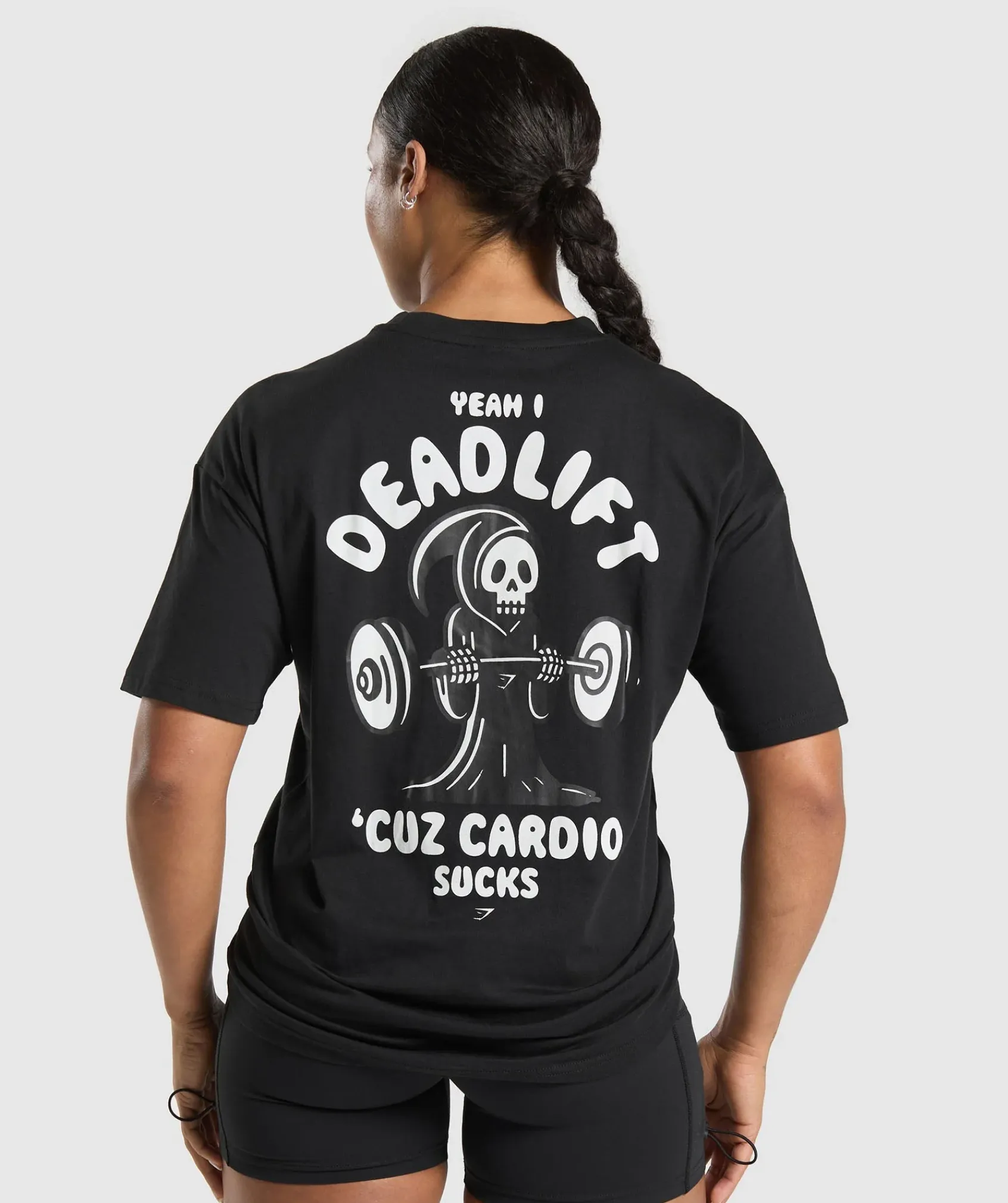 DAMES Gymshark T-shirts*Graphic Reaper Oversized Tee