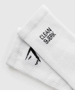Gymshark Sokken Met Print|Sportsokken*Graphic Weightlifting Crew Single
