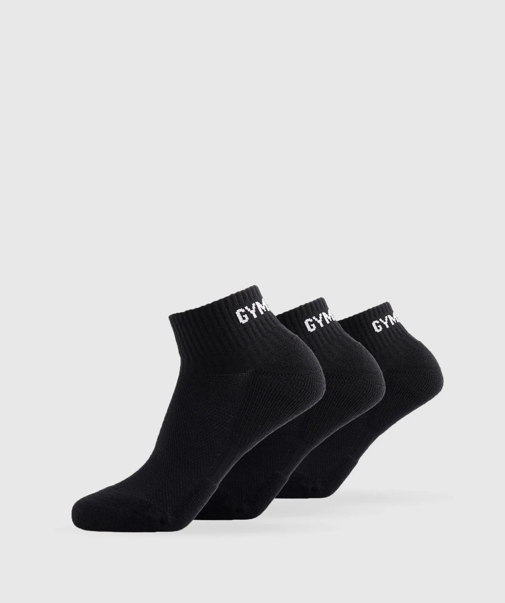 Gymshark Sportsokken|Enkelsokken*GS Jacquard Quarter Socks 3pk