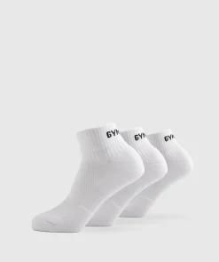 Gymshark Sportsokken|Enkelsokken*GS Jacquared Quarter Socks 3pk