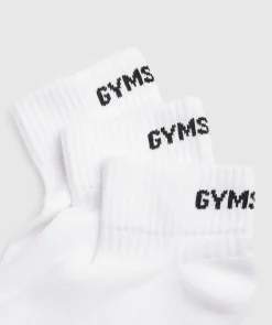 Gymshark Sportsokken|Enkelsokken*GS Jacquared Quarter Socks 3pk
