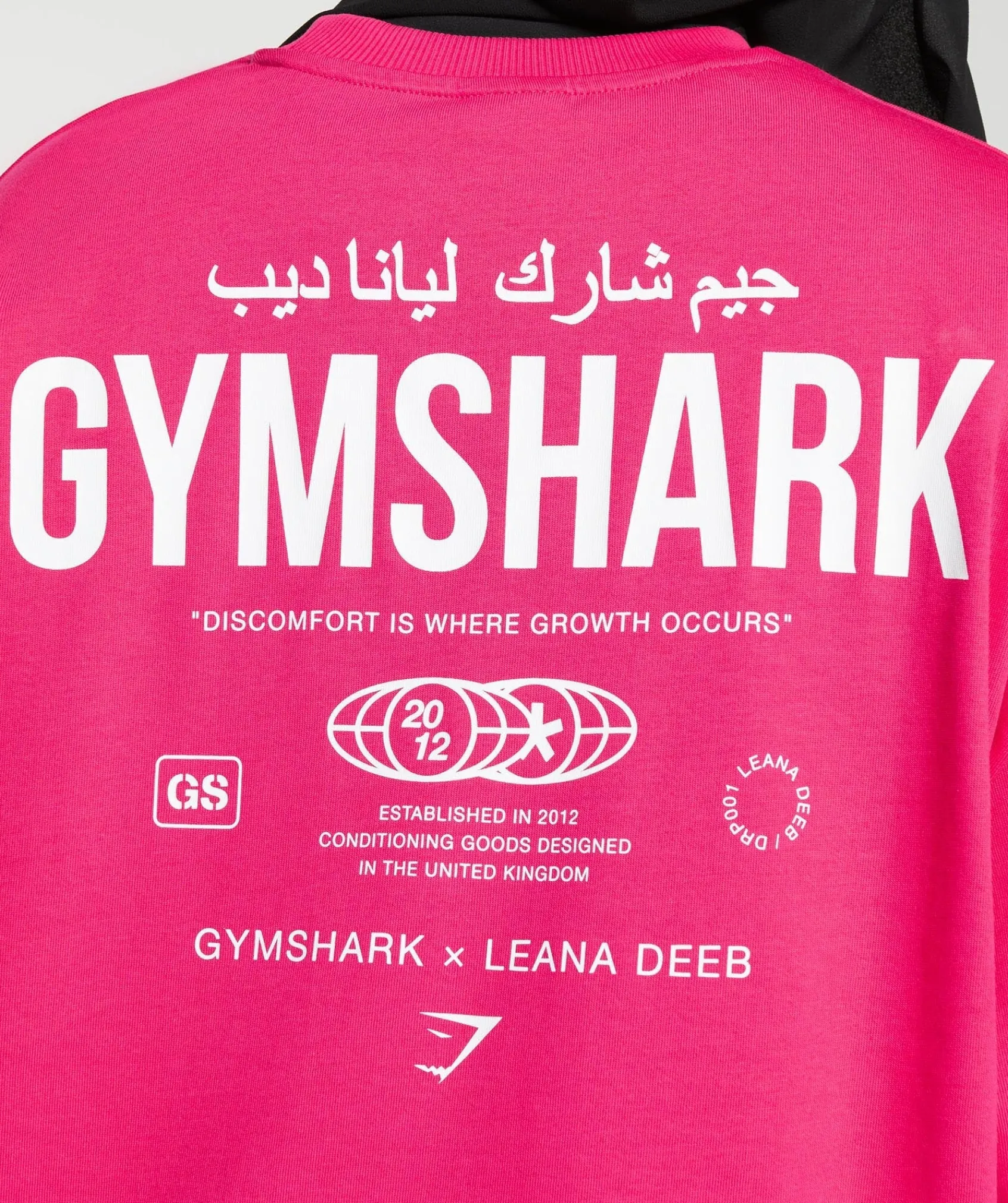 DAMES Gymshark Bedekkende Sportkleding|T-shirts*GS X Leana Deeb Graphic Oversized Long Sleeve Top