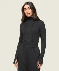 DAMES Gymshark Bedekkende Sportkleding|Sportjacks*GS x Leana Deeb Hooded Midi Top