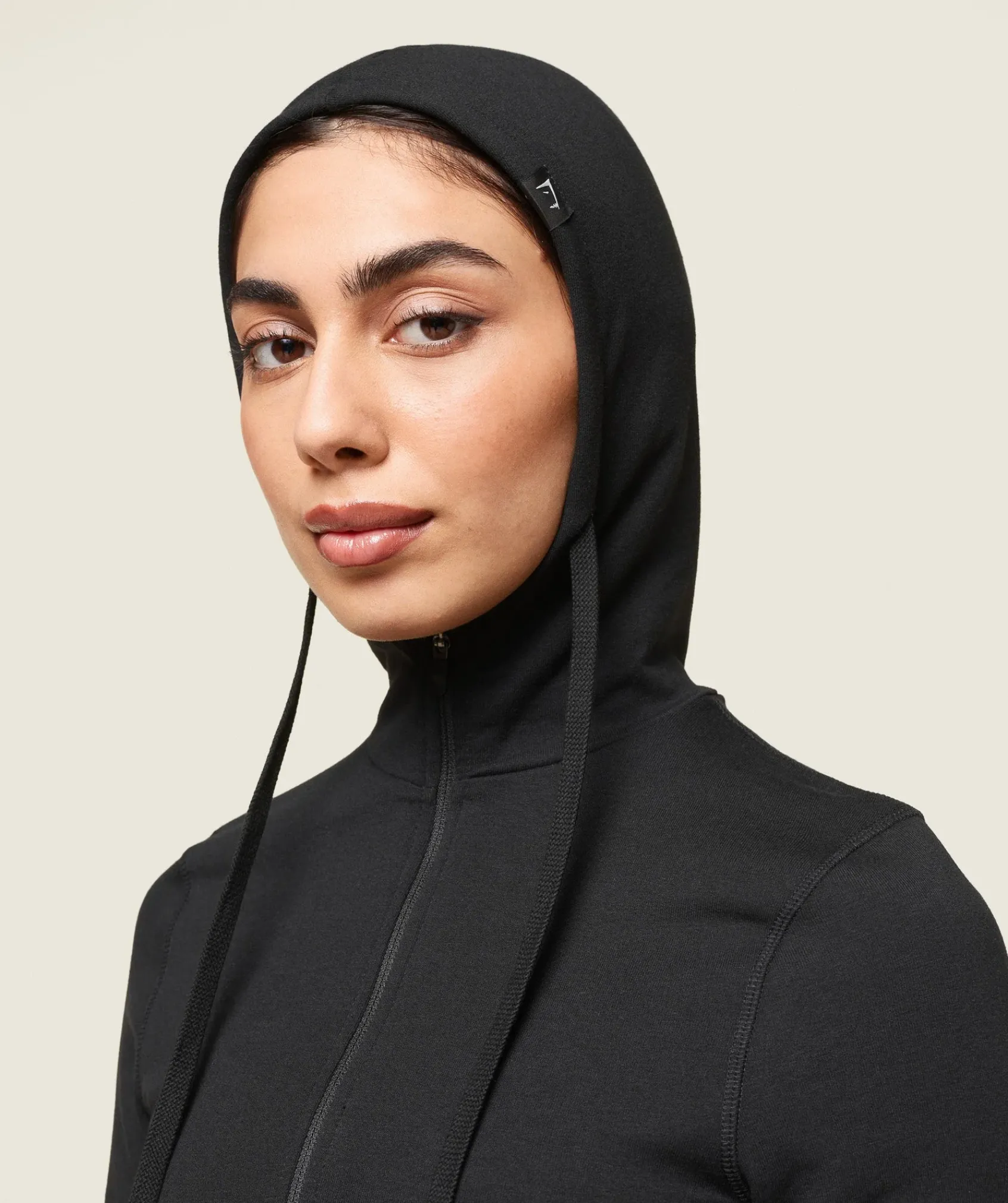DAMES Gymshark Bedekkende Sportkleding|Sportjacks*GS x Leana Deeb Hooded Midi Top