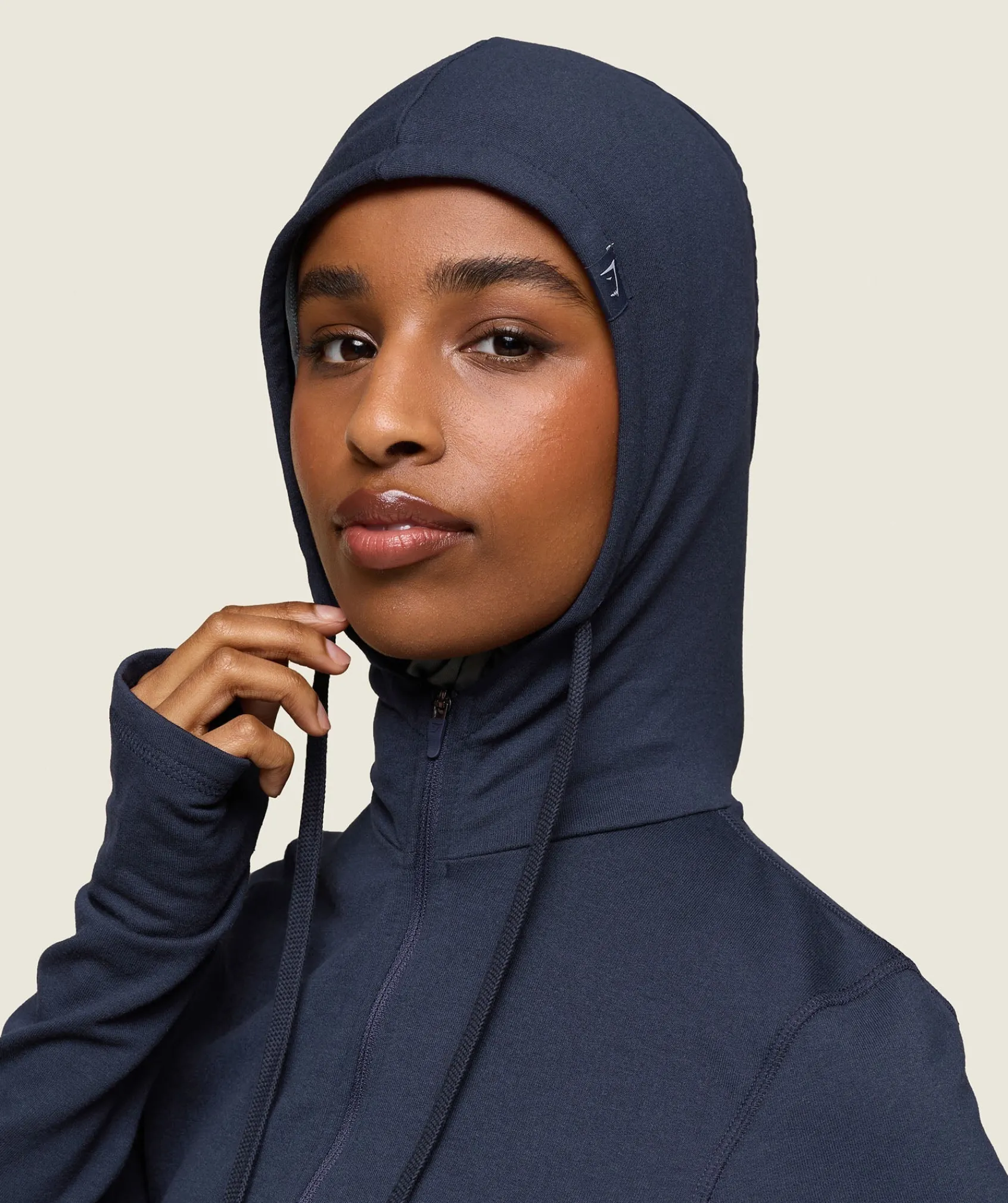 DAMES Gymshark Bedekkende Sportkleding|Sportjacks*GS x Leana Deeb Hooded Midi Top