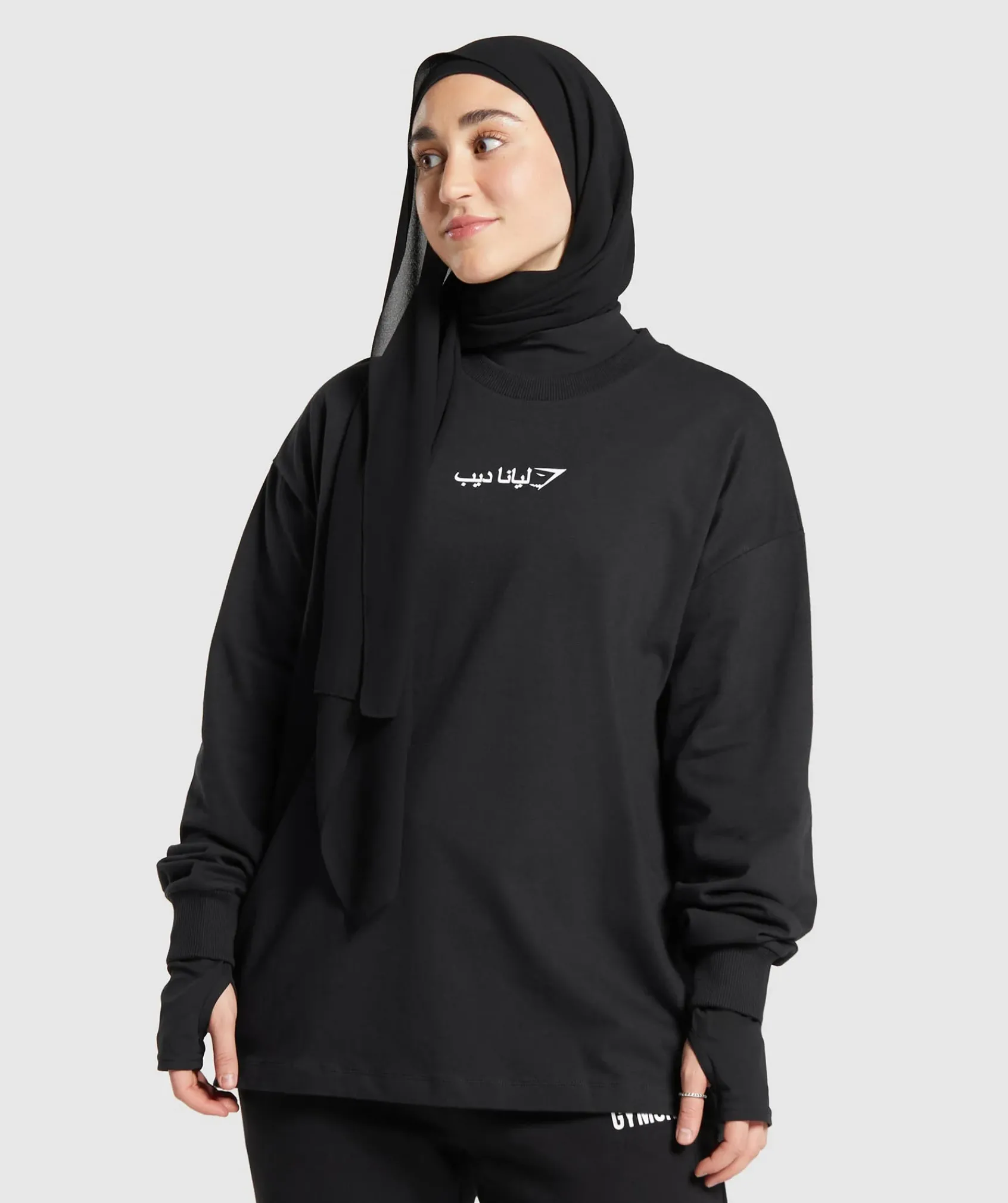 DAMES Gymshark Bedekkende Sportkleding|T-shirts*GS X Leana Deeb Oversized Long Sleeve Top