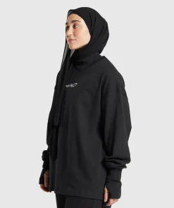 DAMES Gymshark Bedekkende Sportkleding|T-shirts*GS X Leana Deeb Oversized Long Sleeve Top
