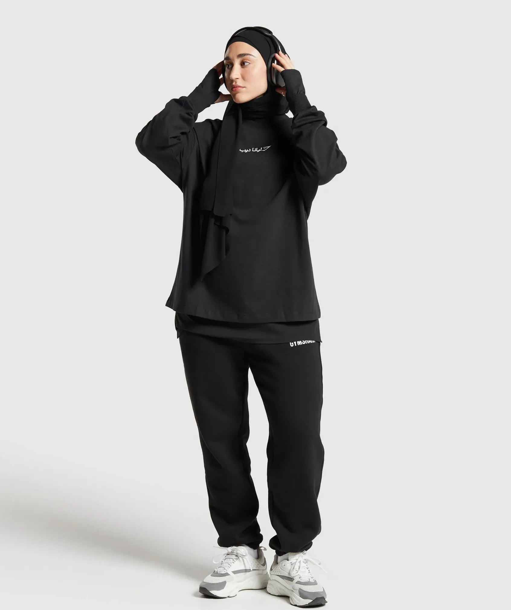 DAMES Gymshark Bedekkende Sportkleding|T-shirts*GS X Leana Deeb Oversized Long Sleeve Top