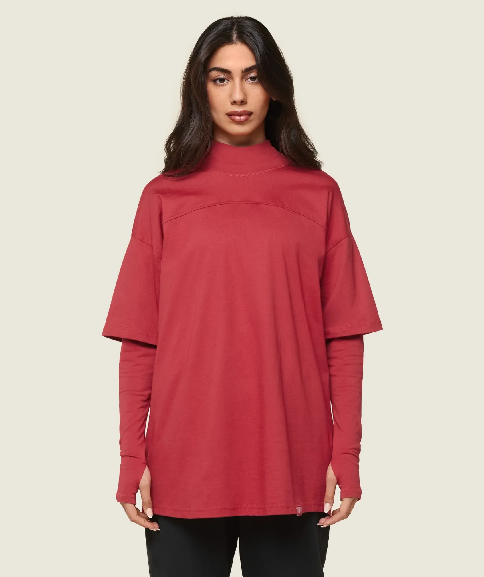 DAMES Gymshark Bedekkende Sportkleding*GS x Leana Deeb Oversized T-shirt