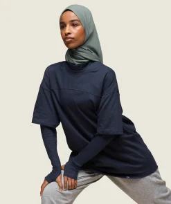 DAMES Gymshark Bedekkende Sportkleding|Hijab*GS x Leana Deeb Oversized T-shirt