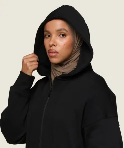 DAMES Gymshark Bedekkende Sportkleding|Sportjacks*GS x Leana Deeb Oversized Longline Zip Through