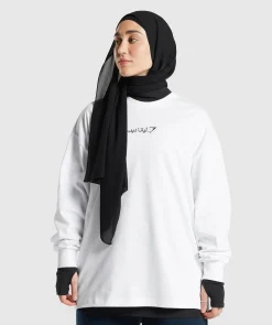 DAMES Gymshark Bedekkende Sportkleding|T-shirts*GS X Leana Deeb Oversized Long Sleeve Top