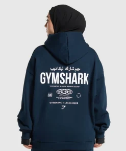 DAMES Gymshark Bedekkende Sportkleding|Hoodies & Truien*GS X Leana Deeb Oversized Graphic Hoodie