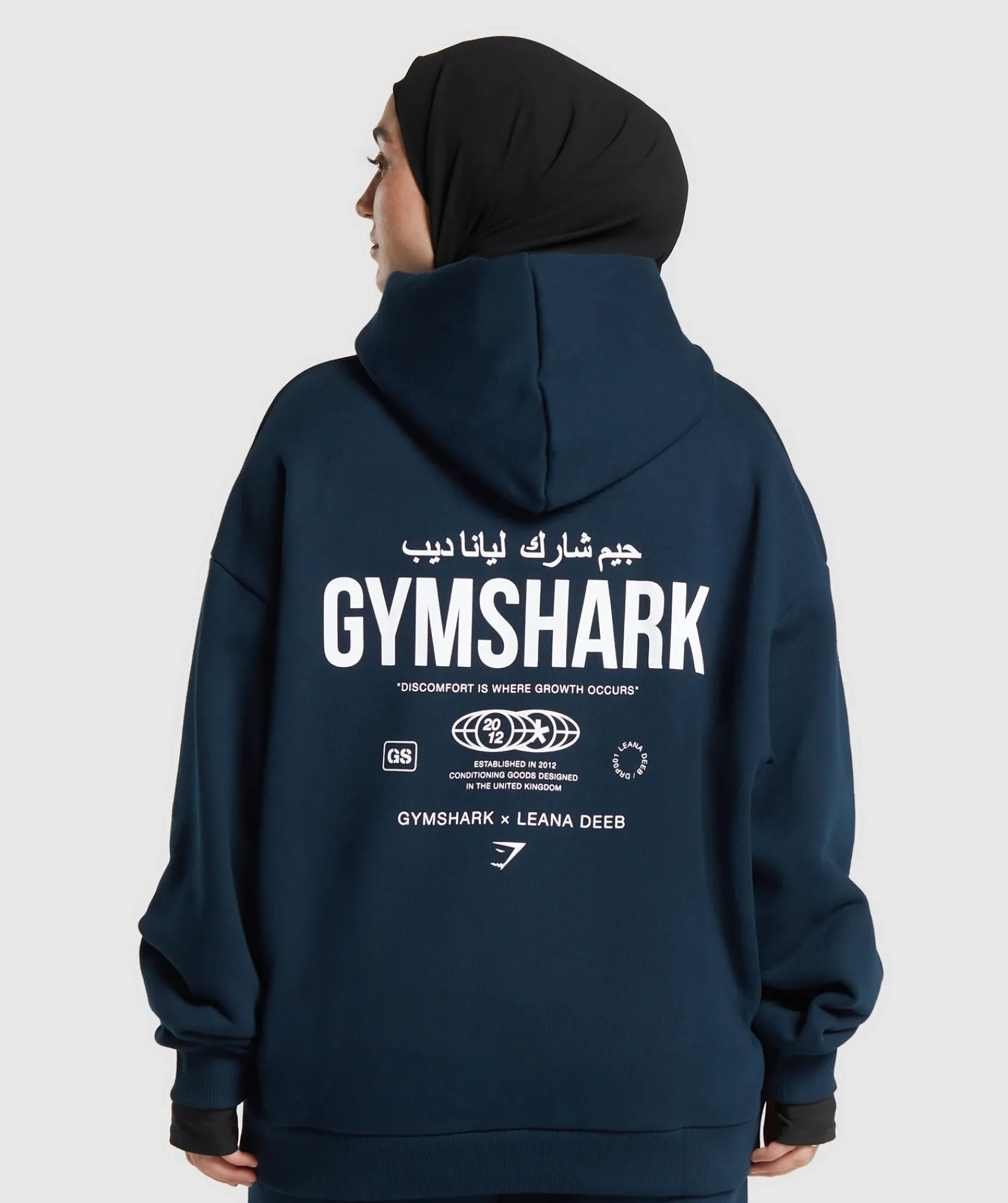 DAMES Gymshark Bedekkende Sportkleding|Hoodies & Truien*GS X Leana Deeb Oversized Graphic Hoodie
