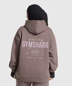DAMES Gymshark Bedekkende Sportkleding|Hoodies & Truien*GS X Leana Deeb Oversized Graphic Hoodie