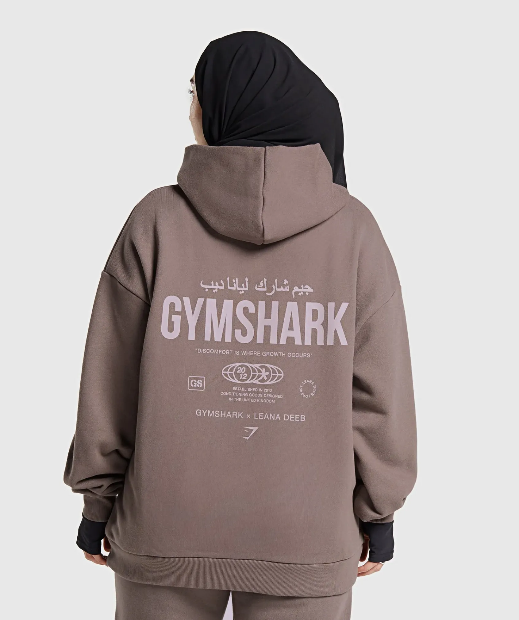 DAMES Gymshark Bedekkende Sportkleding|Hoodies & Truien*GS X Leana Deeb Oversized Graphic Hoodie