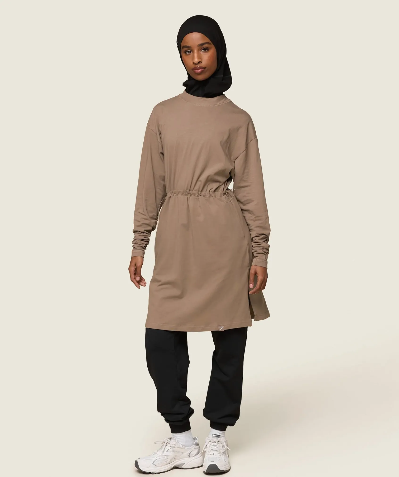 DAMES Gymshark Bedekkende Sportkleding|Sportjumpsuit*GS x Leana Deeb Tunic